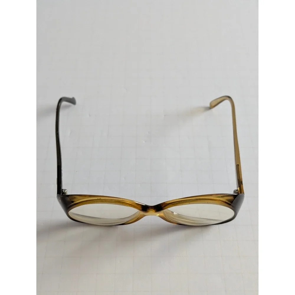 T. Brogan Optyl 8730-20 VTG Round Eyeglass Frame Amber Tortoise Germany 56-16